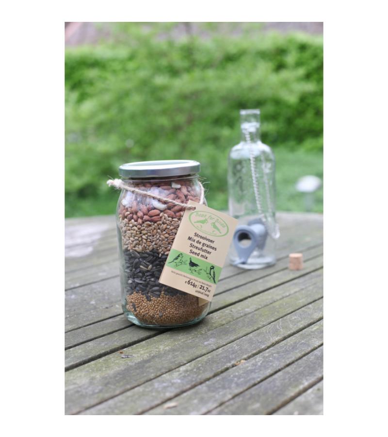 Vogel strooivoer cadeaupot